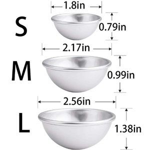 30 Piece Bath Bomb Mold Kit 15 Set 3 Size Mold & Bath Bombs Press for DIY Making